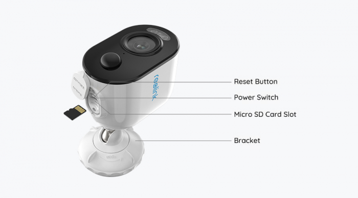 Reolink Argus B330 Surveillance Camera with Solar Panel, Artificial Intelligence, Person/Vehicle Detection, Rechargeable Battery, 4 MP Resolution [7]