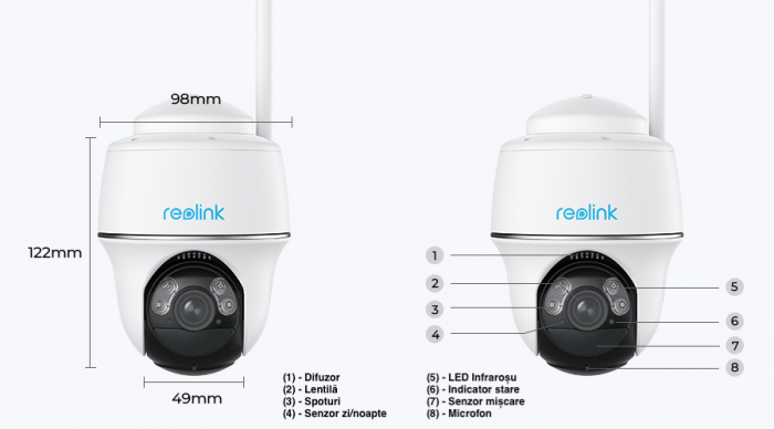 Surveillance Camera Package with Solar Panel and 64GB MicroSD Card Reolink Argus PT Ultra, 4K / 8MP Resolution [3]