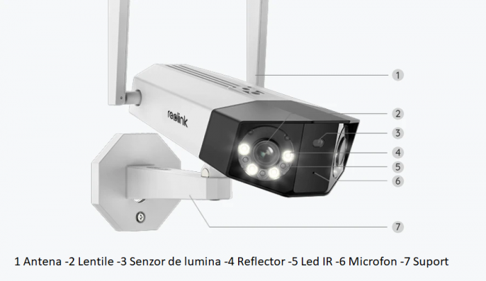 Surveillance camera package with 64GB MicroSD Card, Reolink Duo 2 WIFI with dual lenses, 8MP resolution [4]