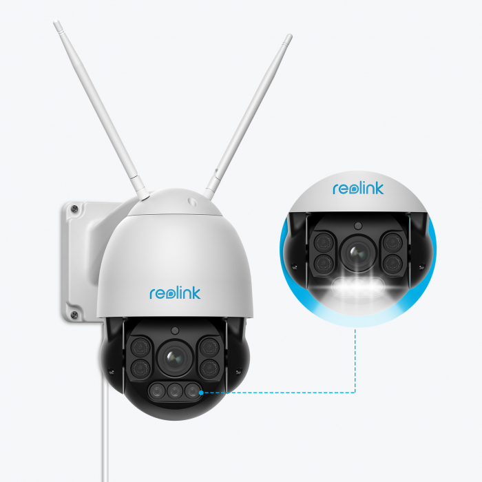 Reolink E560 Surveillance Camera - 4K 8MP Wi-Fi 6 Smart PTZ Camera, with auto tracking, 3X optical zoom, color night vision, audio and visual alerts, real-time two-way communication [15]
