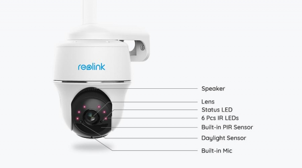 Reolink Go PT Plus surveillance camera with 4G - LTE, rechargeable battery, 360° visibility, Person/Vehicle detection, 4 MP resolution [3]