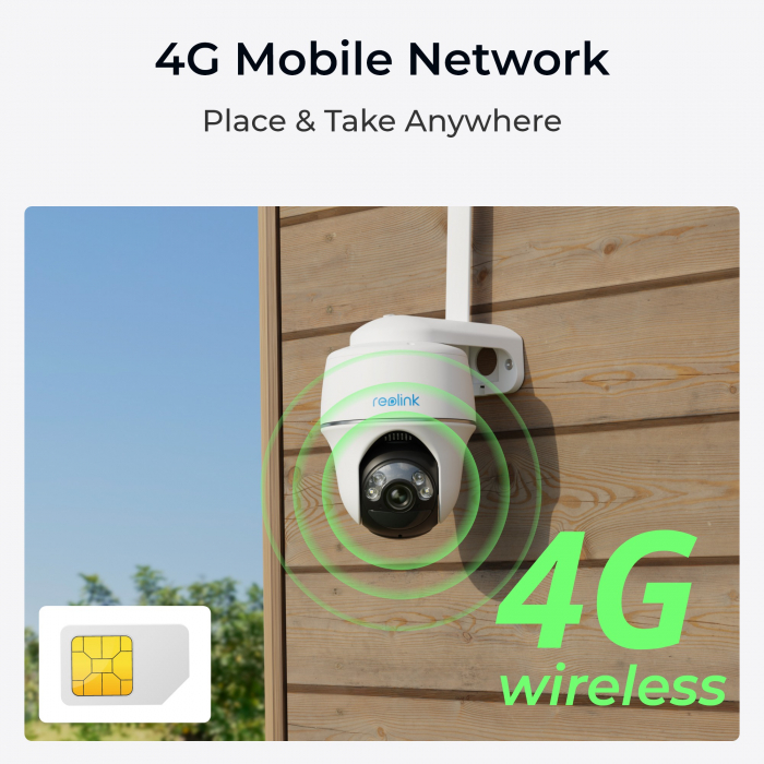 Camera de supraveghere Reolink Go PT Plus G430 cu 4G - LTE, baterie reincarcabila, vizibilitate 360°, detectare Persoana/Vehicul, rezolutie 5MP [2]