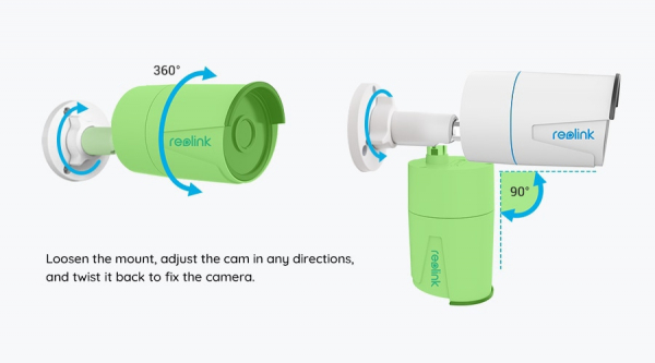 Reolink P320 surveillance camera with artificial intelligence, Person/Vehicle detection, 5MP resolution, phone notification [5]