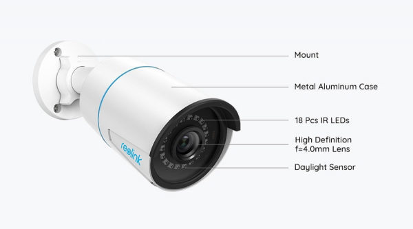 Reolink P320 surveillance camera with artificial intelligence, Person/Vehicle detection, 5MP resolution, phone notification [3]