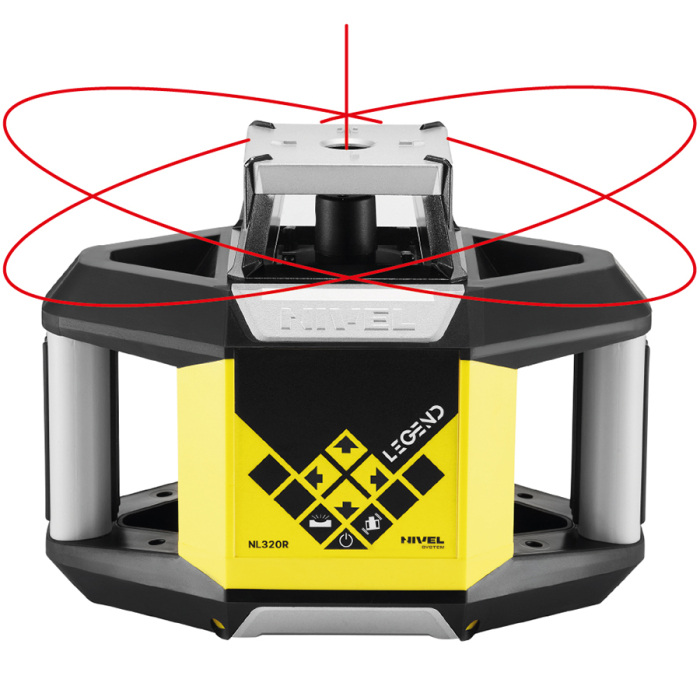 Laser rotativ Nivel System NL320R Digital cu fascicul roșu [2]