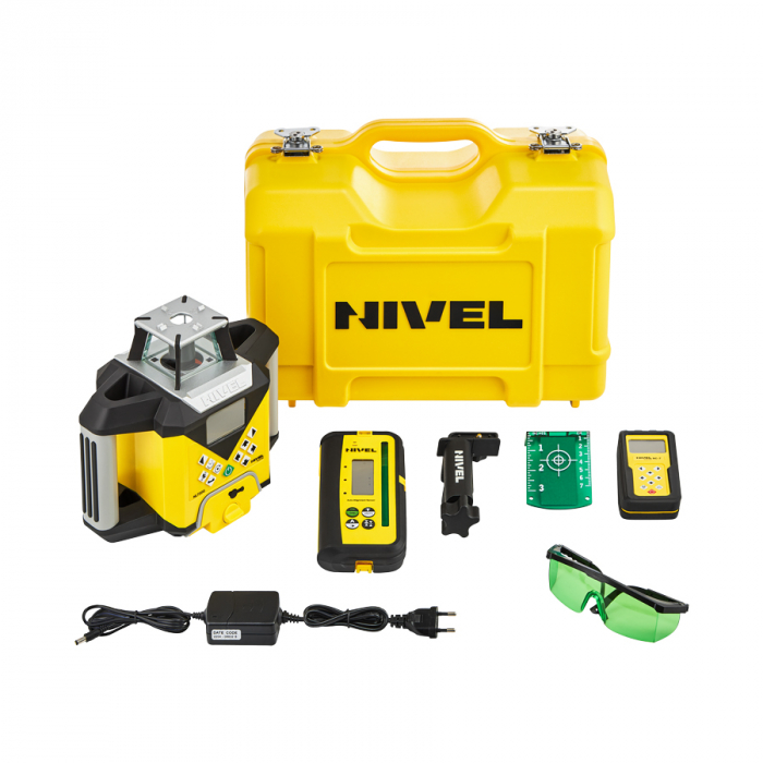 Nivel System NL720G DIGITAL rotating laser, green beam, vertical and horizontal planes a with slopes, at wide range of 700 m, autoalignment [8]