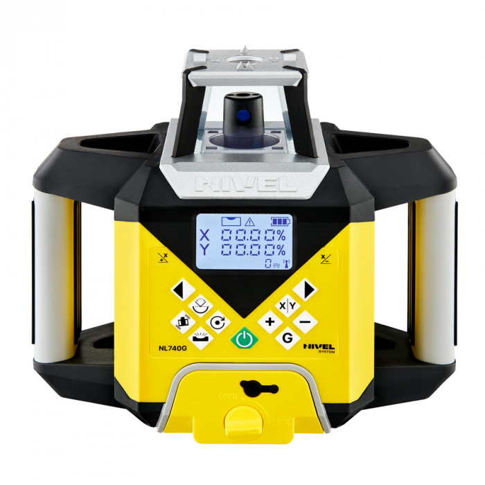 Nivel System NL740G DIGITAL rotating laser, green beam, vertical and horizontal planes a with slopes, at wide range of 700 m, autoalignment [2]