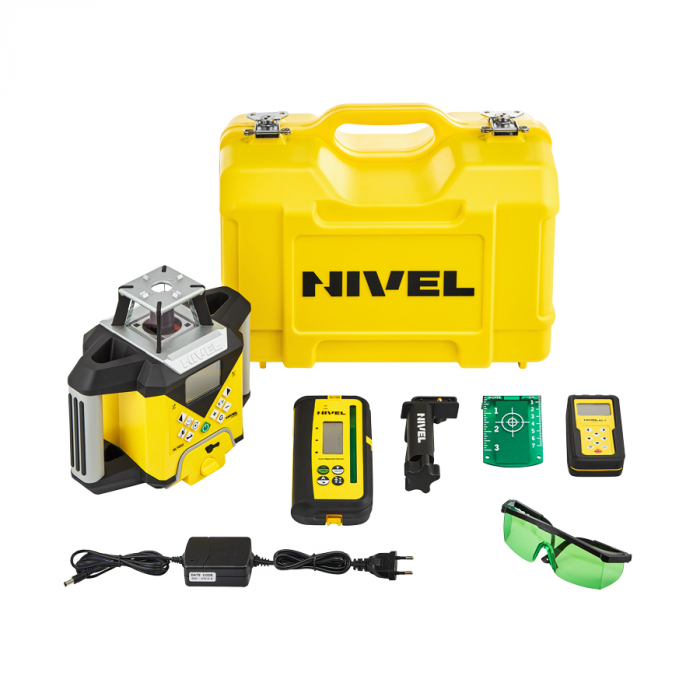 Nivel System NL740G DIGITAL rotating laser, green beam, vertical and horizontal planes a with slopes, at wide range of 700 m, autoalignment [8]
