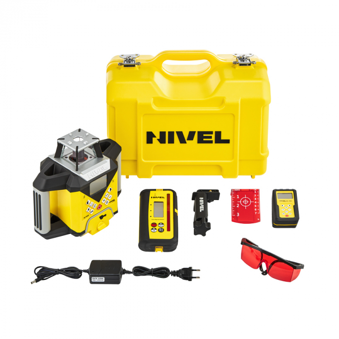 Nivel System NL740R DIRITAL rotating laser, red beam, vertical and horizontal planes a with slopes, at wide range of 700 m, autoalignment [8]