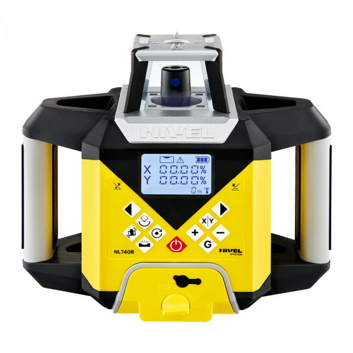 Nivel System NL740R DIRITAL rotating laser, red beam, vertical and horizontal planes a with slopes, at wide range of 700 m, autoalignment [2]