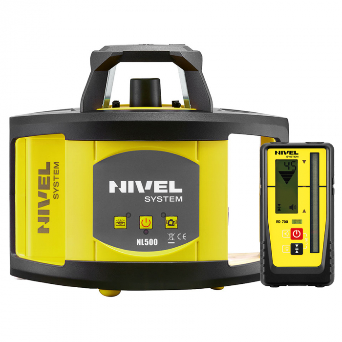 Nivel System NL520R DIGITAL rotating laser, red beam, horizontal plane, range 500m [2]