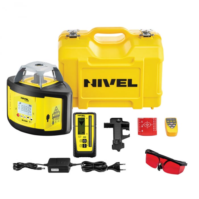 Nivel System NL540R DIGITAL rotating laser, green beam, horizontal and vertical tasks, digital slope, range 500m [6]