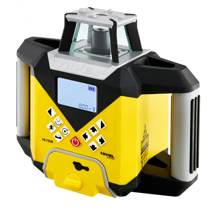 Nivel System NL720R DIRITAL rotating laser, red beam, vertical and horizontal planes a with slopes, at wide range of 700 m, autoalignment [6]