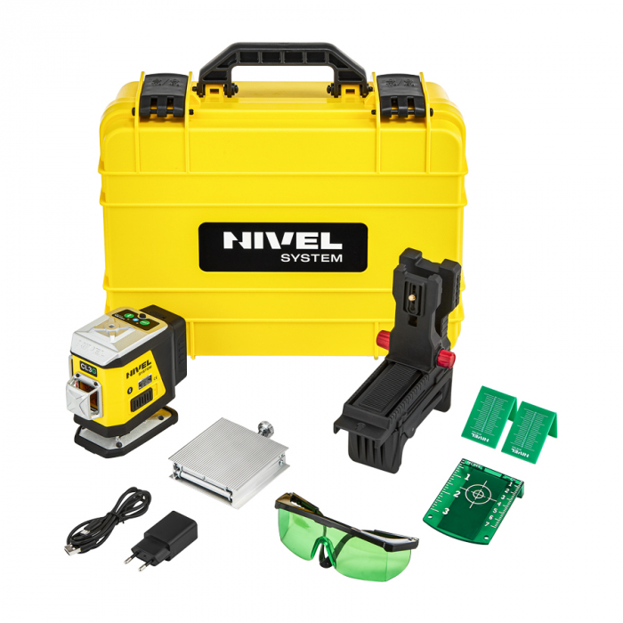 Nivel System CL3G, 3D, Multifunctional, green laser, 3 laser planes (360 degrees) [5]