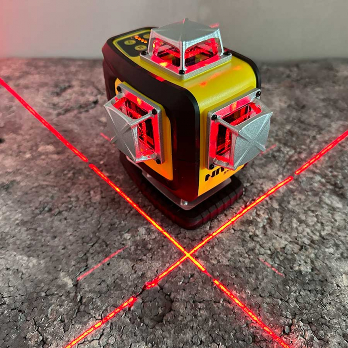 Nivela laser in cruce Nivel System CL4D-R, 4D, Multifuncționala, laser rosu, 4 planuri laser (360 grade) [10]