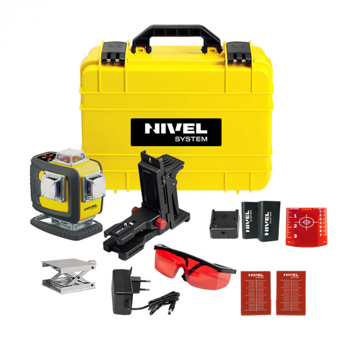 Nivela laser in cruce Nivel System CL4D-R, 4D, Multifuncționala, laser rosu, 4 planuri laser (360 grade) [4]