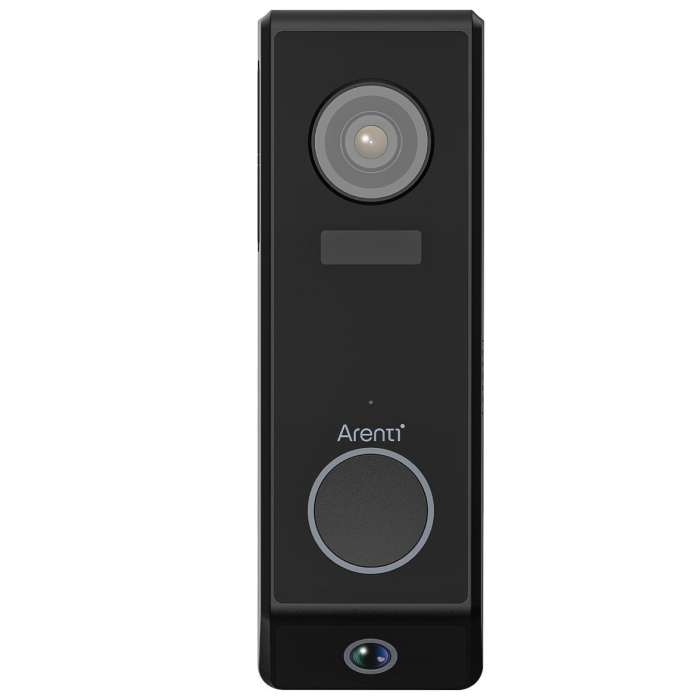 Sonerie Video Arenti P10, WiFi, baterie reincarcabila, vedere nocturna, camera 3+2MP, lentile duale, senzor miscare, alerte Push pe telefon [10]