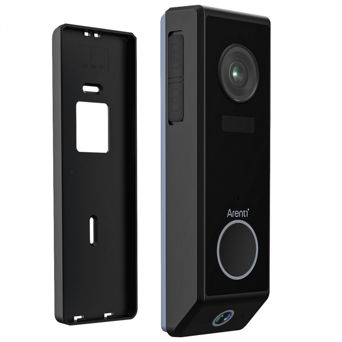 Sonerie Video Arenti P10, WiFi, baterie reincarcabila, vedere nocturna, camera 3+2MP, lentile duale, senzor miscare, alerte Push pe telefon [4]
