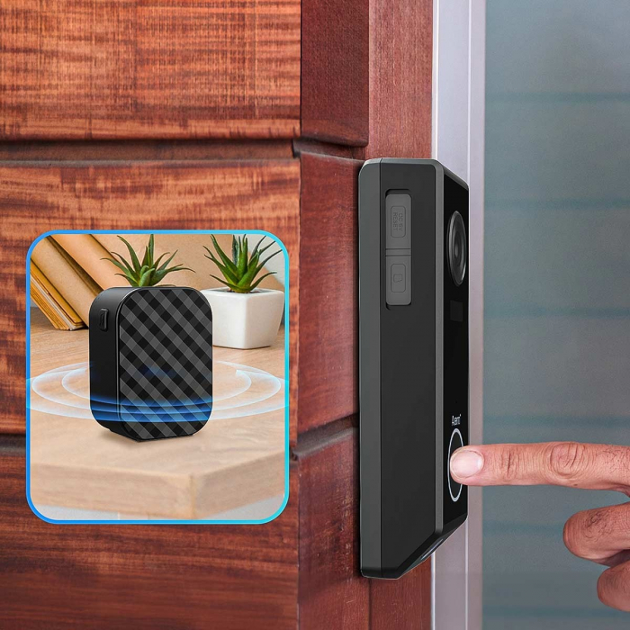 Sonerie Video Arenti P10, WiFi, baterie reincarcabila, vedere nocturna, camera 3+2MP, lentile duale, senzor miscare, alerte Push pe telefon [11]