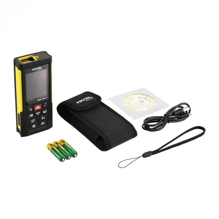 Telemetru laser Nivel System HDM-50G cu masurare pe distanta variabila, cu fascicul laser verde foarte vizibil [5]