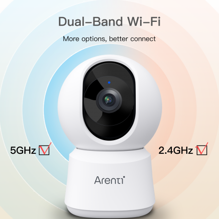 Camera supraveghere Arenti P2Q1, Wi-Fi dual-band, 4MP UHD, AI miscare/sunet, urmarire automata, vedere nocturna 360° [9]