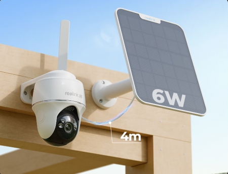 Camera de supraveghere Reolink Go PT Ultra cu Panou Solar, 4G - LTE, baterie, vizibilitate  360°, detectare Persoana/Vehicul, rezolutie 4K [3]