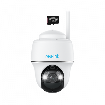 Conexiune Wi-Fi - Surveillance Camera Package with 64GB MicroSD Card, Reolink Argus PT Ultra 4K / 8MP