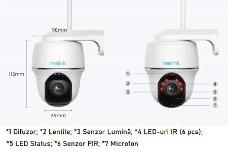 Reolink Argus PT surveillance camera, WIFI, rechargeable battery, night vision, Micro SD Card slot, motion alert on email and phone [2]
