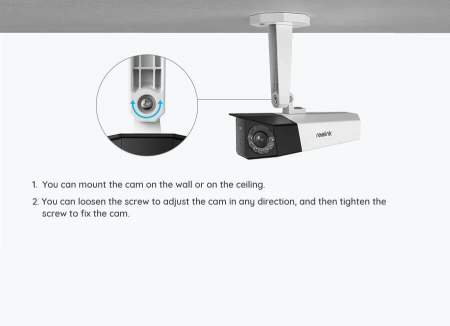 Pachet camera de supraveghere cu Card MicroSD 64 GB, Reolink DUO 2 PoE, rezolutie de 8MP [5]