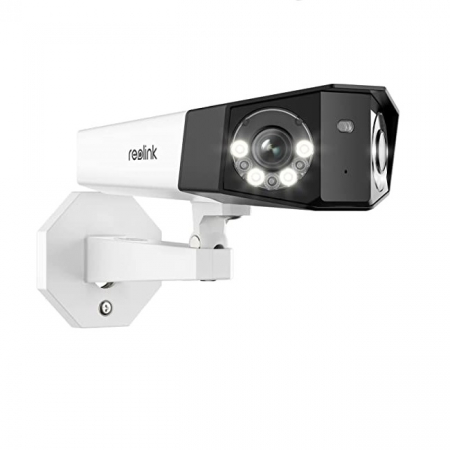 Conexiune PoE - Camera de supraveghere Reolink DUO PoE P730 cu lentile duble, rezolutie de 8MP, detectare Persoana/Vehicul, unghi vizualizare orizontal 180°