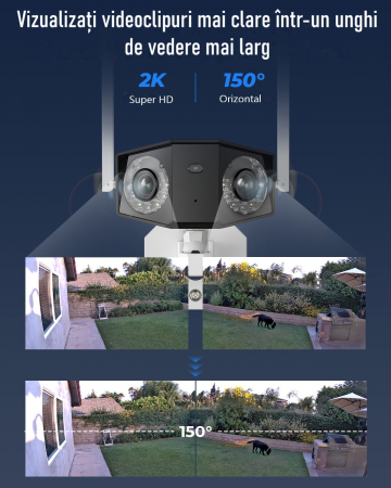 Surveillance camera package with 64GB MicroSD Card, Reolink Duo 2 WIFI with dual lenses, 8MP resolution [8]