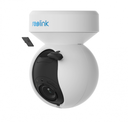 Conexiune Wi-Fi - Surveillance camera package with 64 GB MicroSD Card, Reolink E1 Outdoor with PTZ, 5MP Super HD resolution