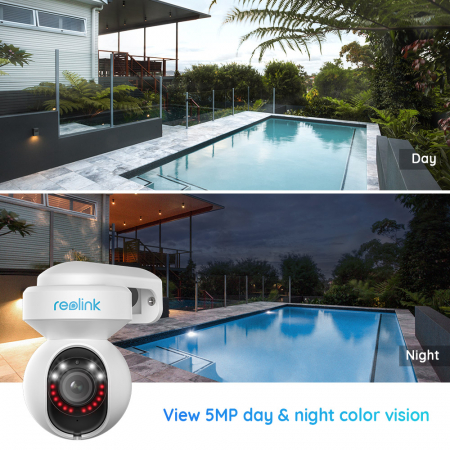 Reolink E560 Surveillance Camera - 4K 8MP Wi-Fi 6 Smart PTZ Camera, with auto tracking, 3X optical zoom, color night vision, audio and visual alerts, real-time two-way communication [3]