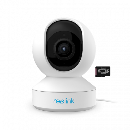 Conexiune Wi-Fi - Surveillance camera package with 64GB MicroSD Card, Reolink E1 Zoom V2 with WIFI, 5MP Super HD resolution