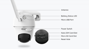 Reolink Go PT Plus surveillance camera with 4G - LTE, rechargeable battery, 360° visibility, Person/Vehicle detection, 4 MP resolution [3]