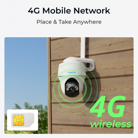 Reolink Go PT Plus G430 surveillance camera with 4G - LTE, rechargeable battery, 360° visibility, Person/Vehicle detection, 5 MP resolution [1]