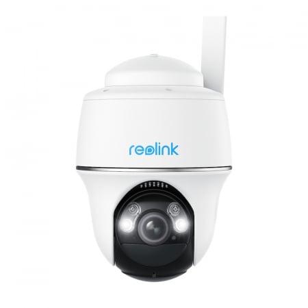 Conexiune 4G - Reolink Go PT Ultra surveillance camera with 4G - LTE and rechargeable battery, 360° visibility, Person/Vehicle detection, 4K resolution