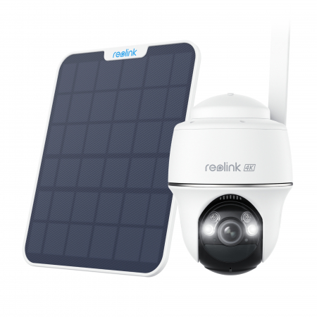 Conexiune 4G - Camera de supraveghere Reolink Go PT Ultra G440 cu Panou Solar, 4G - LTE, baterie, vizibilitate  360°, detectare Persoana/Vehicul, rezolutie 4K