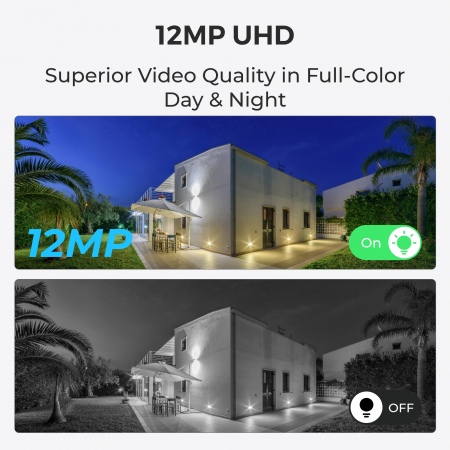Camera de supraveghere Reolink P344 PoE, rezolutie 12MP, detectare Persoana/Vehicul, vedere nocturna color, averizare miscare pe telefon [3]
