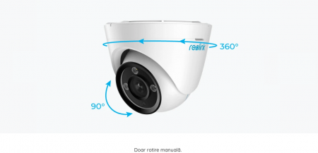Camera de supraveghere Reolink P434 cu inteligenta artificiala, detectare Persoana/Vehicul, zoom optic 3x, rezolutie de 8MP (4K) [3]