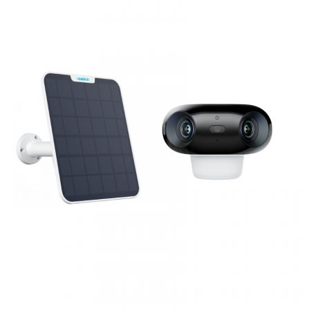 Conexiune Wi-Fi - Reolink Argus B740X Wireless Surveillance Camera with Solar Panel, Rechargeable Battery, 8MP, Dual Lenses, Color Night Vision, Smart Detection, Phone Notifications, and MicroSD Slot
