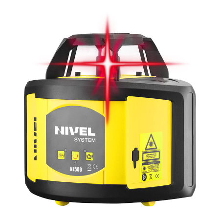 Nivel System NL520R DIGITAL rotating laser, red beam, horizontal plane, range 500m [4]