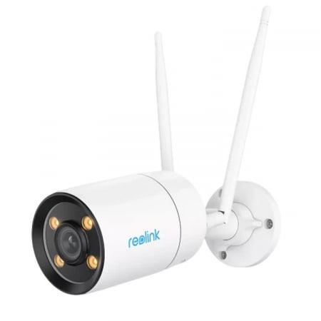Conexiune Wi-Fi - 2K Surveillance Camera Reolink W320X, 4MP, Dual-Band Wi-Fi, Color Night Vision, Two-Way Audio, Person/Vehicle/Animal Detection, Phone Notification, microSD Slot