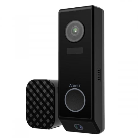 Sonerie inteligentă - Arenti P10 Video Doorbell, WiFi, rechargeable battery, night vision, 3+2MP camera, dual lenses, motion sensor, push alerts to phone