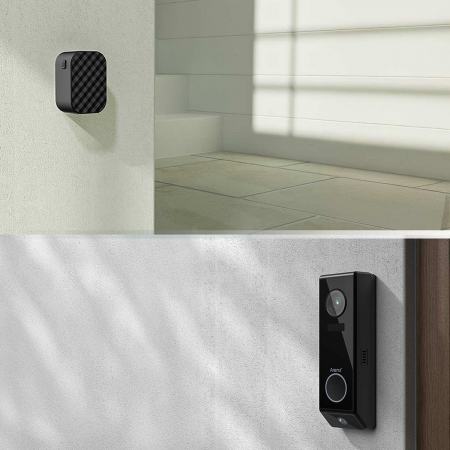 Sonerie Video Arenti P10, WiFi, baterie reincarcabila, vedere nocturna, camera 3+2MP, lentile duale, senzor miscare, alerte Push pe telefon [12]