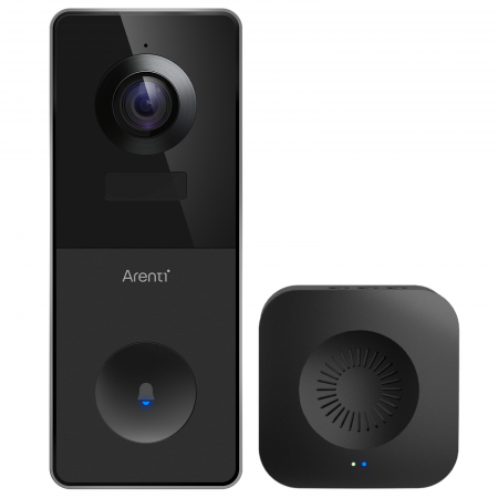 Sonerie Video Arenti VBELL1, WIFI, baterie reincarcabila, vedere nocturna, rezolutie 2K Ultra HD, senzor de miscare, alerte Push pe telefon [2]