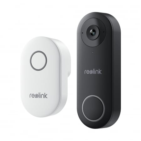 Sonerie inteligentă - Video Doorbell Reolink D340W, WiFi, Rechargeable Battery, Night Vision, 5MP Camera, Motion Sensor, Push Alerts to Phone