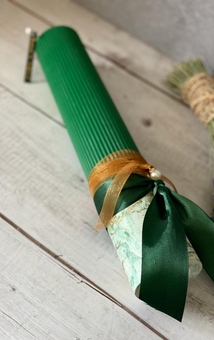 lumanare botez-lumanare nunta-lumanare verde-lumanare parfumata artizanala -myricandles [5]