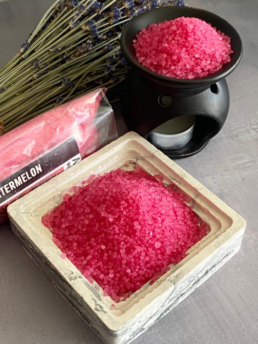 Granule parfumate cu uleiuri esentiale,aroma de Pepene si suport ceramic,Watermelon-MyriCandles [2]
