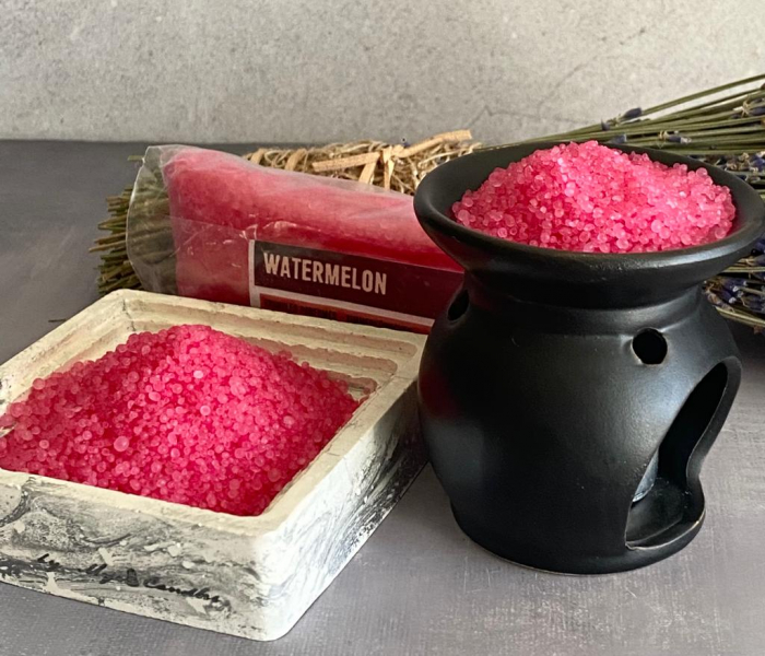 Granule parfumate cu uleiuri esentiale,aroma de Pepene si suport ceramic,Watermelon-MyriCandles [4]